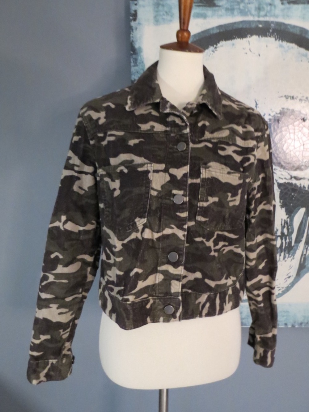 ASOS Denim Camo Button-Front Women's Jacket